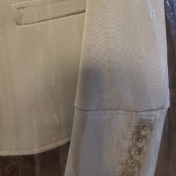 Cream Single-button jacket - Picture 5 of 8